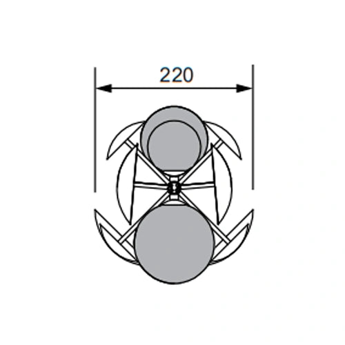 Riippuvalaisin BUBBLE, excl. 10xG9, max 10W