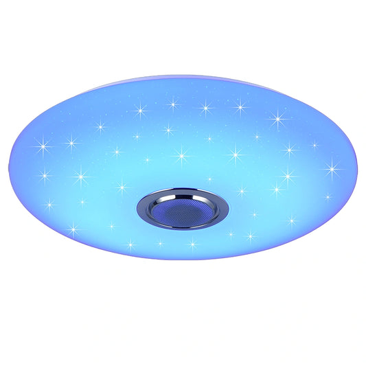 LED Kattovalaisin MUSICA kaukosäätimellä ja kaiuttimella, 33W, 3600Lm, 2700-6500K + RGB, IP20