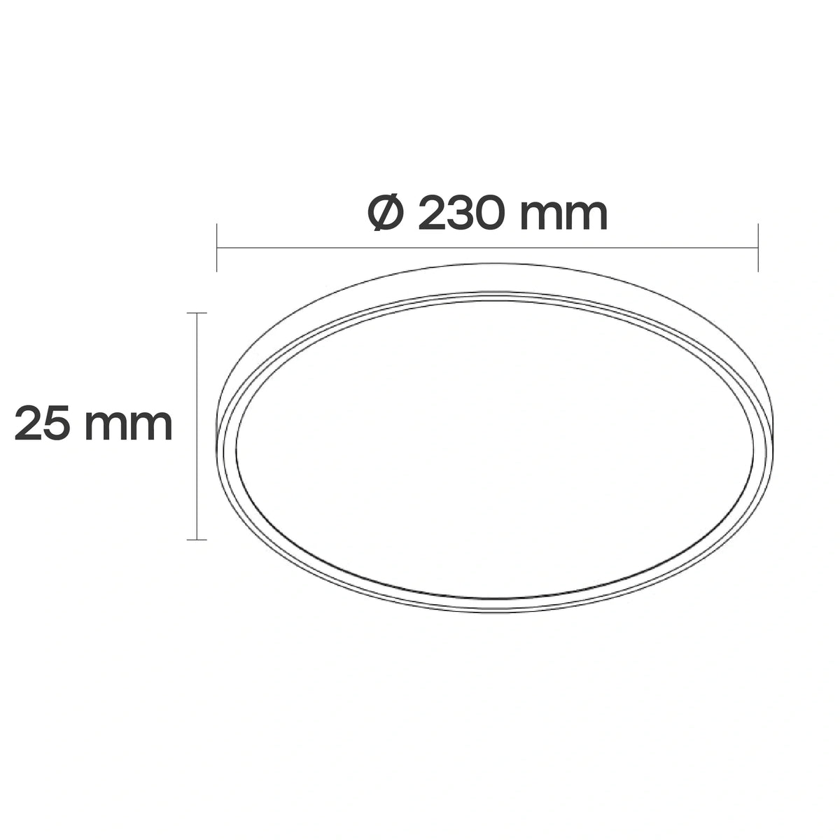 LED Vesitiivis valaisin 18W, 3CCT, 2160Lm, IP44, Ø 230 x 25 mm..,3 eri värilämpötilavaihtoehtoa:lämmin,neutraali,kylmä valkoinen