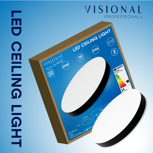 LED Vesitiivis valaisin 24W, 3CCT, 2640Lm, IP54, Ø 300 x 42 mm