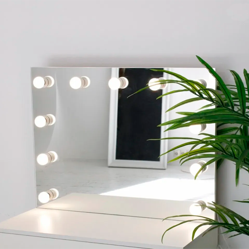 Peili LED-valoilla 120 x 80 cm, 3000K - lämmin valkoinen, 12xE14