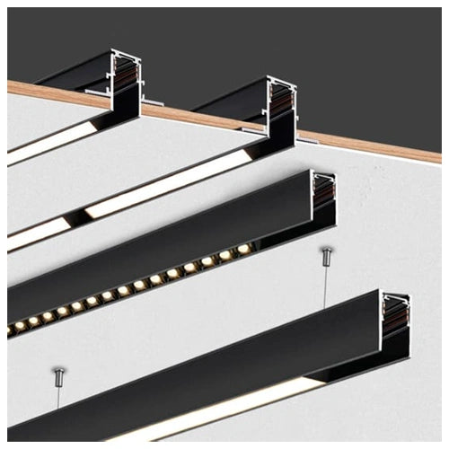 Älykäs LED Magneettinen lineaarinen kiskovalaisin 30W, 3CCT, 900 mm, 48V
