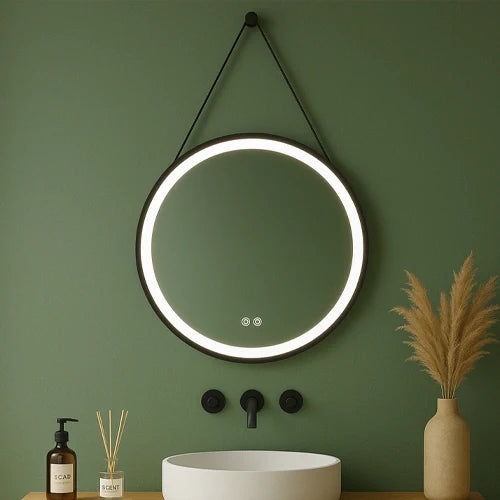 LED-peili lämmitystoiminnolla VALLETTA Small, Ø 60 cm, 2700-6500K, 34W, 1936Lm, IP44