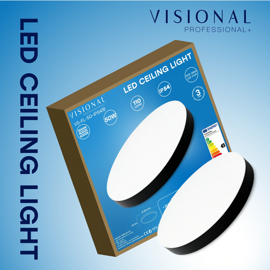 LED Vesitiivis valaisin 50W, 3CCT, 5500Lm, IP54, Ø 500 x 42 mm