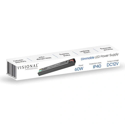 Himmennettävä LED-virtalähde 12V, 5A, 60W, IP40