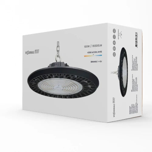 LED teollinen 100W valaisin UFO 16000lm, 4000K, IP66 Professional