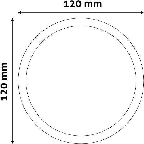 LED Upotettava paneeli 9W, 4000K, IP20, Ø120x27 mm