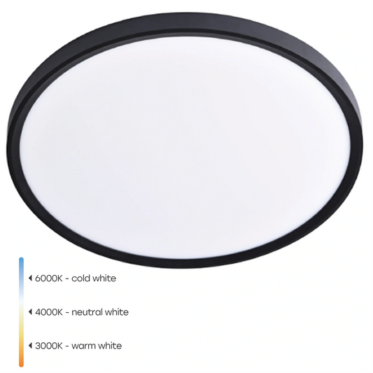 LED Vesitiivis valaisin 50W, 3CCT, 6000Lm, IP44, Ø 600 x 27 mm
