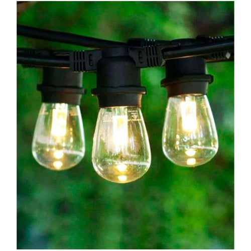 LED ulkovalaisin 100m valosarja E27 lampuille