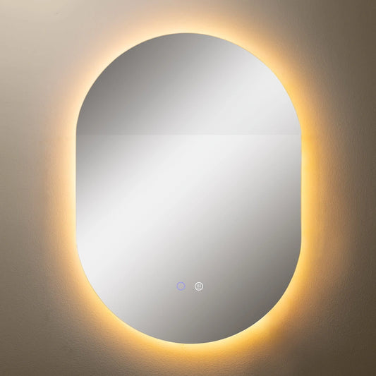 Peili LED-valaistuksella ja lämmitysfunktiolla 70x50 cm, 24W, 3CCT