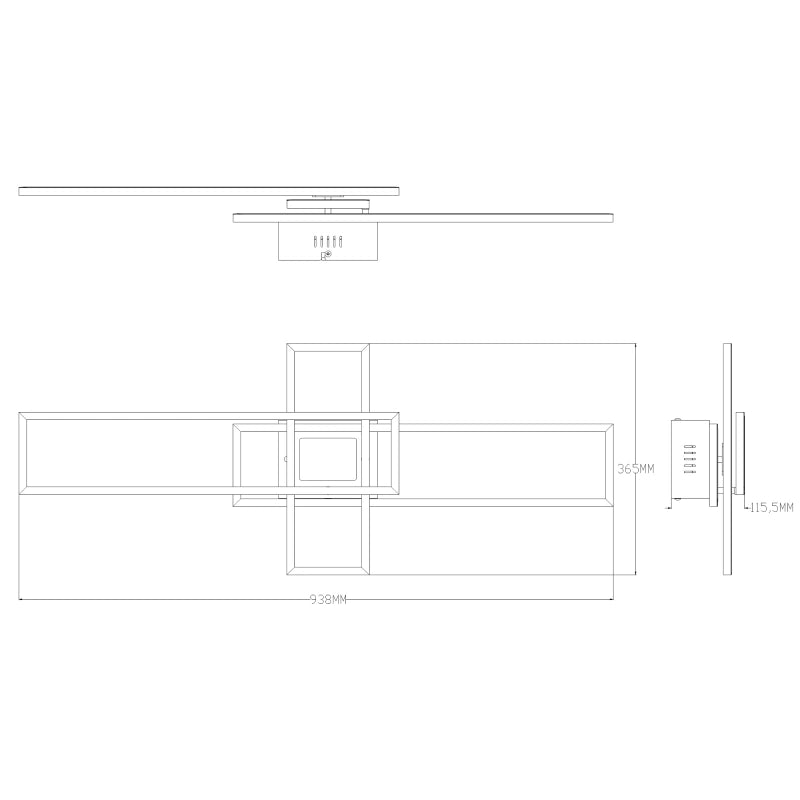 LED kattovalaisin LUMENZ, 55W, 3000-6000K, 2300Lm, IP20