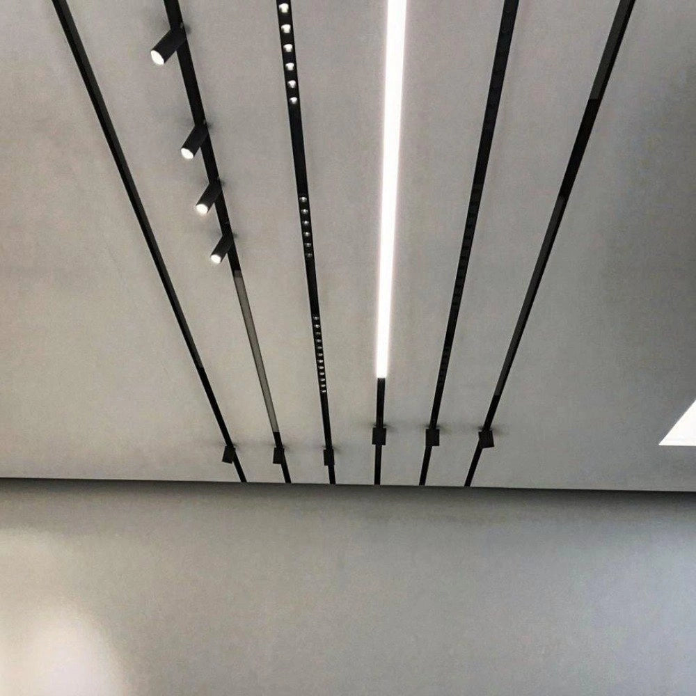 Älykäs LED Magneettinen kiskovalaisin GRILLE LIGHT 24W, 3CCT, 437.5 mm, 48V