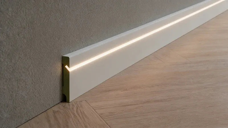 Polystyreeni- ja LED-jalkalistat