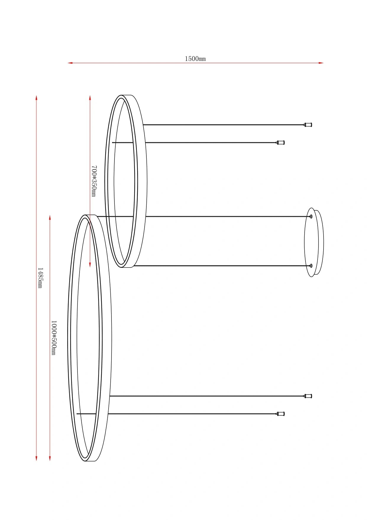 LED Riippuvalaisin ISAK, 100W, 2500lm, 3000K, IP20