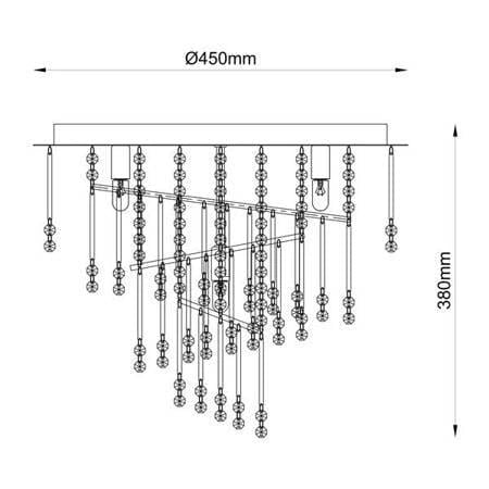 Kattovalaisin TERRE, excl. 6xG9, max 25W