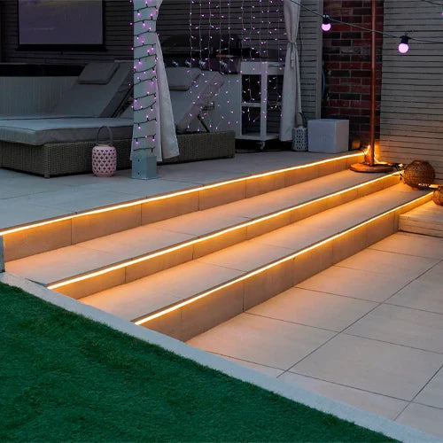 Ulkoilman LED-neon nauha IP67, lämmin valkoinen, 220-240V