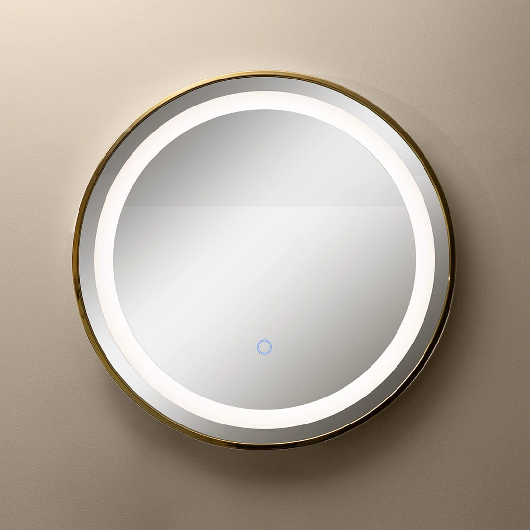 Peili LED-valaisimella Ø 60 cm, 24W, 3CCT