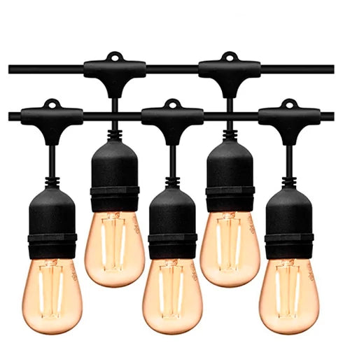 LED ulkovalaisin 1m valosarja E27 lampuille