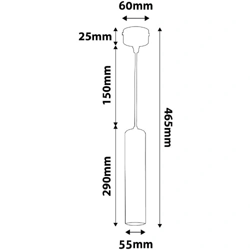 LED Riippuvalaisin ROPE, excl. GU10, max 50W, IP20