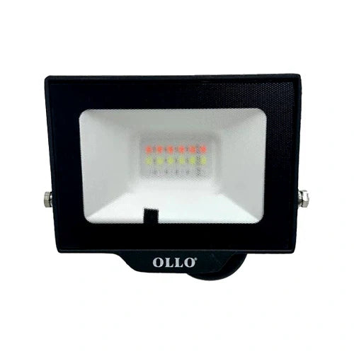 LED Kosteenkestävä ulkovalaisin kaukosäätimellä 20W, 1900Lm, RGB, IP65