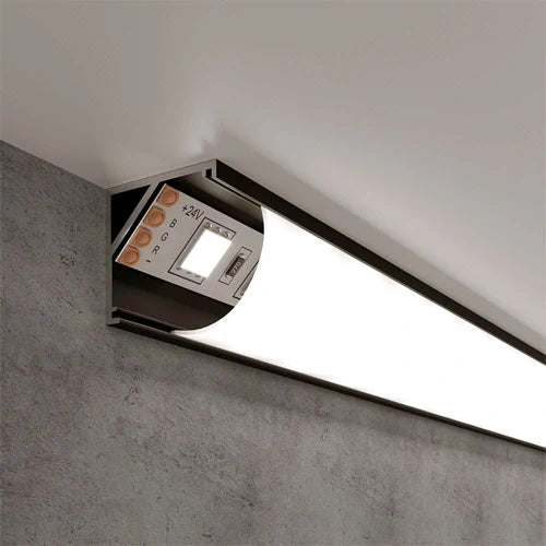 Kulma anodisoitu alumiiniprofiili LED-nauhalle HB-15.8X15.8BM
