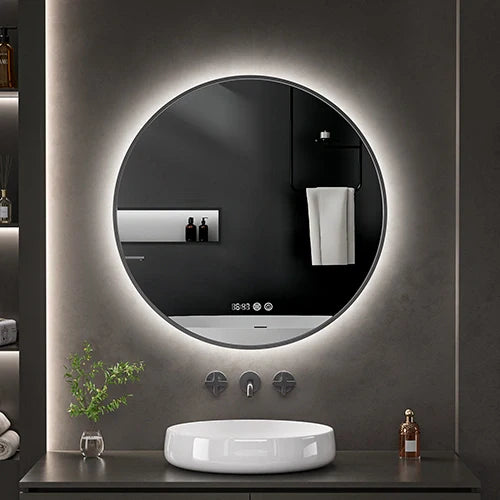 LED-peili lämmitysfunktiolla OMBRA, Ø 80 cm, 2700-6500K, 24W, 2723Lm, IP44
