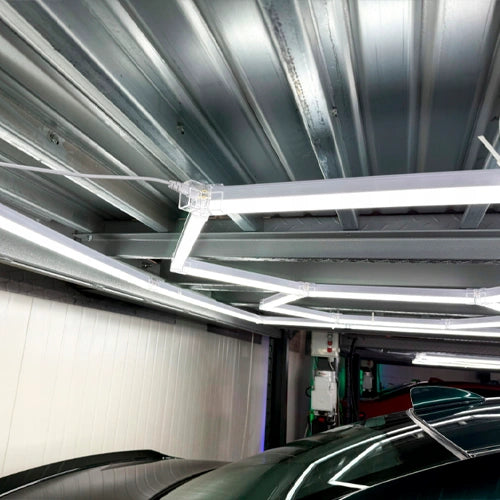 LED Katto-valaisinsarja HEXAGON, 450W, 6500K, P44, 244 x 411 cm