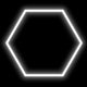Hexagon-valaisinsarja, 1 kpl, tarvikkeilla, 42W, 6000K, IP20, 5040 Lm