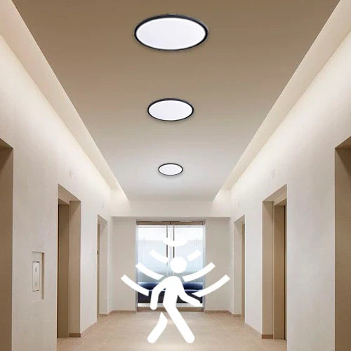 LED Vesitiivis valaisin PIR-liiketunnistimella 24W, 3CCT, 2880Lm, IP44, Ø 300 x 25 mm