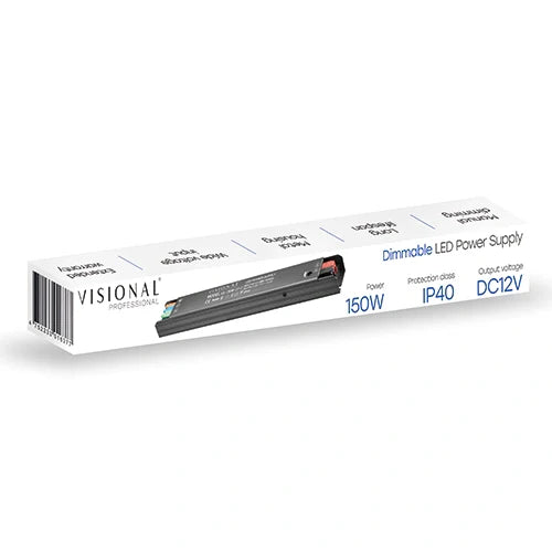 Himmennettävä LED-virtalähde 12V, 12.5A, 150W, IP40