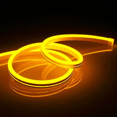 LED Neonauho 12V, keltainen, IP67, 5m, 6x12mm, NEON FLEX