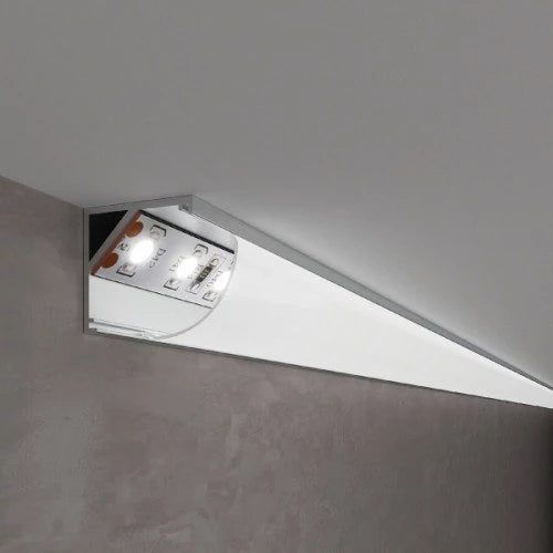 Kulma anodisoitu alumiiniprofiili LED-nauhalle HB-15.8X15.8CT