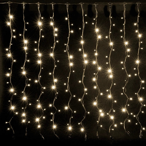 LED-valoverho 3 x 2 m, 240 LED, lämpimänvalkoinen, IP44