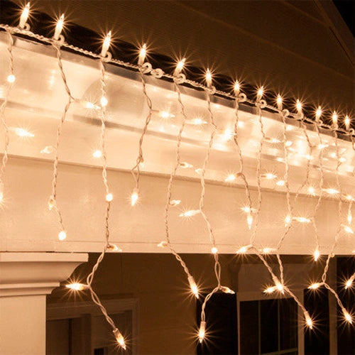 LED-jääpuikkovalosarja 5 x 0,7 m, 216 LED, lämpimänvalkoinen, IP44