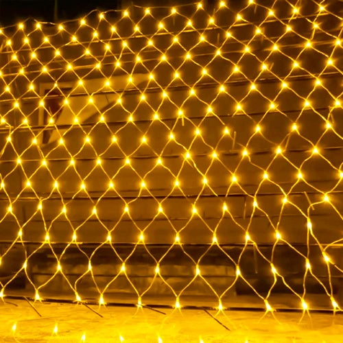 LED-valoverkko 1,5 x 1,5 m, 96 LED, lämpimänvalkoinen, IP44