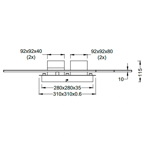 LED Kattovalaisin kaukosäätimellä ROGER, 35W, 2700-6500K, 4050Lm