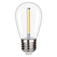 LED Himmennettävä filamenttipolttimo E27, S14, 1W, 100lm, 3000K, 360°