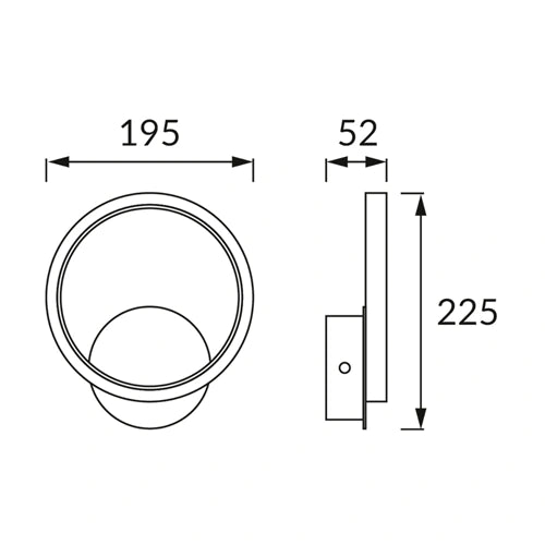 LED Seinävalaisin EMMA LED C, 10W, 4100K, 1090Lm