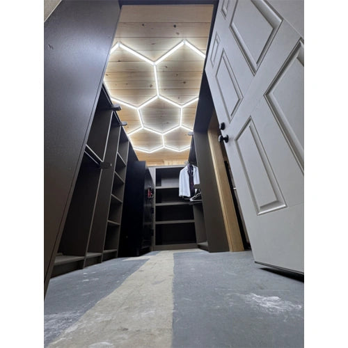 Hexagon-valaisinsarja, 5 kpl, tarvikkeilla, 192W, 6000K, IP20, 23040 Lm