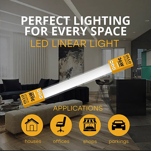 LED Kosteenkestävä lineaarinen valaisin 120cm, 36W, 4000K