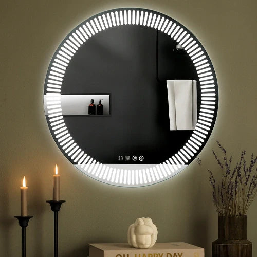 LED-peili lämmitystoiminnolla STELLARA, Ø 80 cm, 2700-6500K, 26W, 2904Lm, IP44