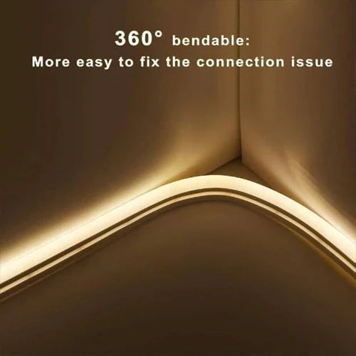 Neona LED-nauha 220V, 3000K, IP67, 10W/m, 540Lm/m