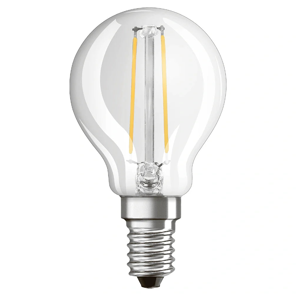 LED Filamenttivalo E14, P45, 6W, 840lm, 3000K, 360°