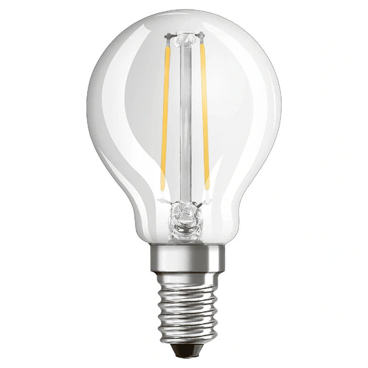 LED Filamenttivalo E14, P45, 6W, 840lm, 3000K, 360°
