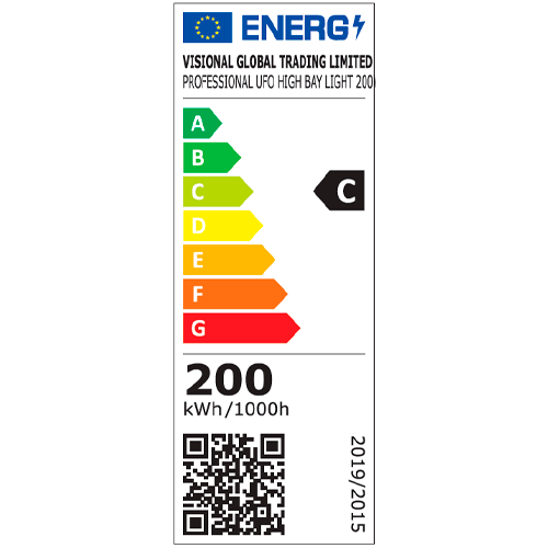 LED teollinen 200W valaisin UFO 32000lm, 4000K, IP66 Professional