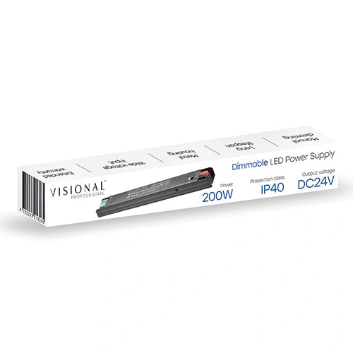 Himmennettävä LED-virtalähde 24V, 8.33A, 200W, IP40