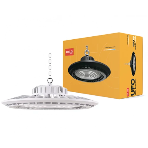 LED teollinen 100W valaisin UFO 14000lm, 4000K, IP65 Premuim+