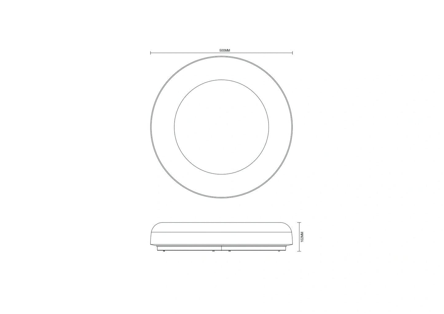 Kattovalaisin LED CANDORA, 40W, 1800lm, 3000K-6000K
