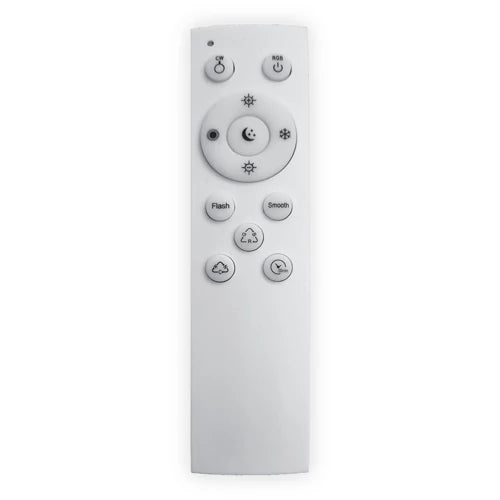 Kattovalaisin kaukosäätimellä OYSTER STELL 24W, CCT+RGB, IP20