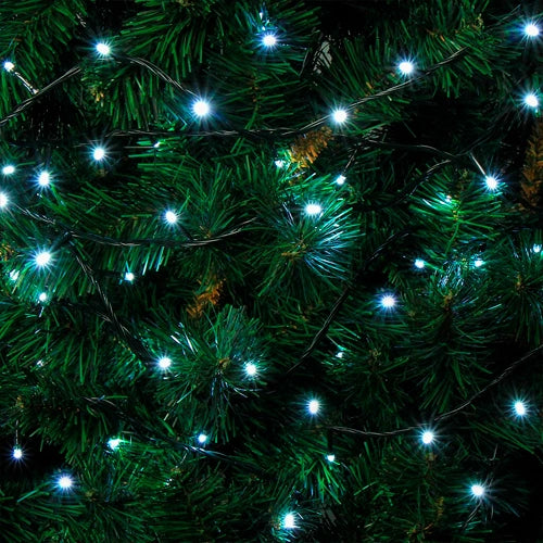 LED-valosarja 5 m, 50 LED, kylmänvalkoinen + vilkkuefekti, 230 V, IP44